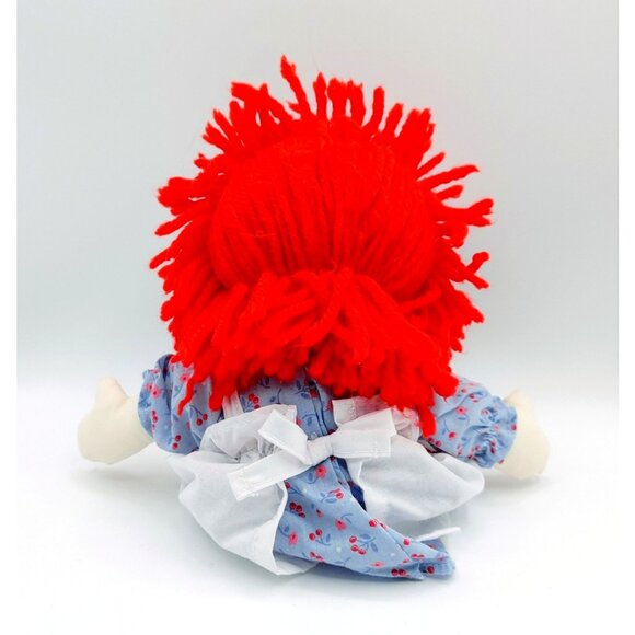 Raggedy Ann Doll by Aurora 12” Hasbro 2012 Cloth Blue Check Dress - Picture 4 of 6